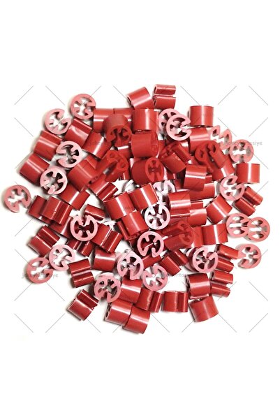 JokeyAmbalaj خرز (100 قطعة) من نوع 'بينداني بونكو' بدون طباعة (أحمر) للتعليق