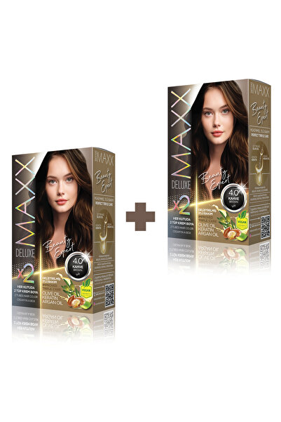MAXX DELUXE 2'li Beauty Expert Set Saç Boyası 4.0 Kahve