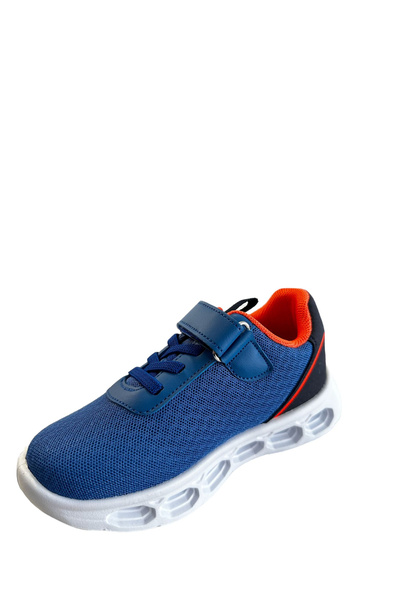 pepino Pantofi sport albaștri pentru băiat - Py23-1213, Saks Phosphor Orange