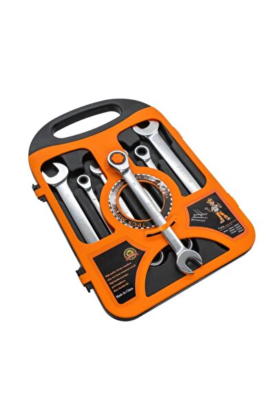 Titi 5393 Ratchet Combination Wrench Set (Flat) 7 Pieces