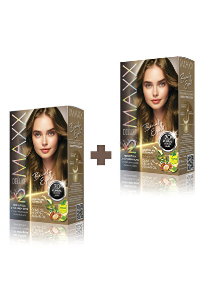 MAXX DELUXE 2'li Beauty Expert Set Saç Boyası 7.0 Kumral