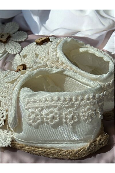 eradkids Baby Girl Headband Booties Set with Teddy Bear Detail 0-6 Months Baby Booties Baby Headband Set of 2