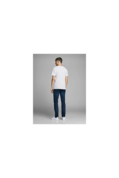 Jack & Jones Ανδρικό μπλουζάκι Jack&Jones 12136713 White/Slim Fit Λευκό