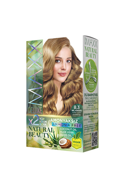 MAXX DELUXE Natural Beauty Amonyaksız Set Boya 8.3 Bal Köpüğü