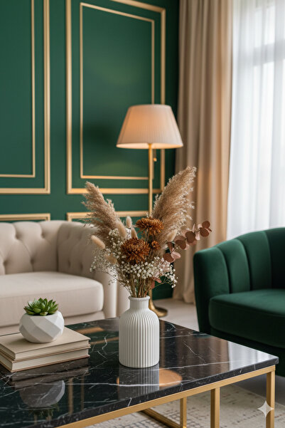 muffag Vază Pintezo în stil scandinav minimalist - Obiect decorativ Vază Pampas