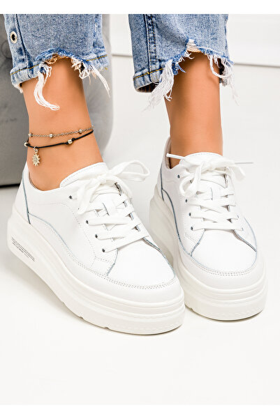 starlike Casual shoes natural leather white AW105