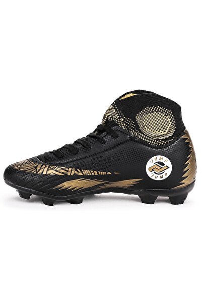 Jump 28365/D Чорно-золоті чоловічі кросівки для гри на штучному покритті Чорно-жовті