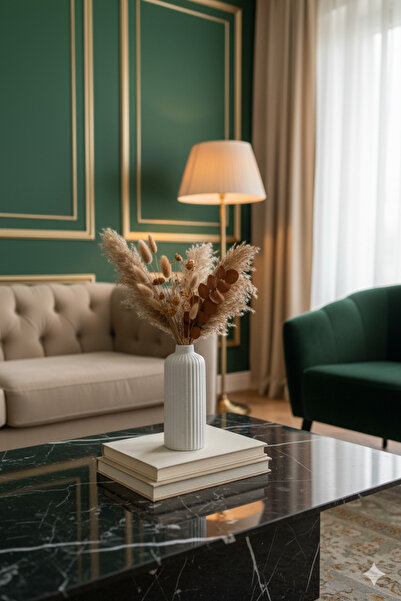 muffag Çizgili Dekoratif Vazo Pampas Vazosu Dekoratif Obje Vazo Pinterest İskandinav Bohem Pampas Biblo