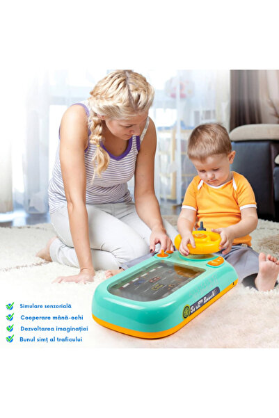 TrioStore Interactive Educational Toy Steering Wheel With Sounds And Music For Children 3+ Years Old Green