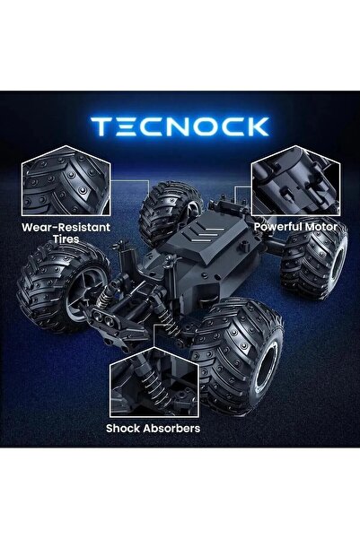 Pshoplay Şarjlı 2.4g Rc Off-road Araba | 1:18 Ölçek, Yüksek Hız, Dayanıklı Gövde, Full Fonksiyon Yeşil