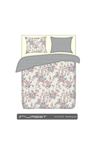 INREST Ocean Single Duvet Cover Set (WITHOUT FILLING) Cotton 100% Single Size 160x230 Cm - 2 Pieces