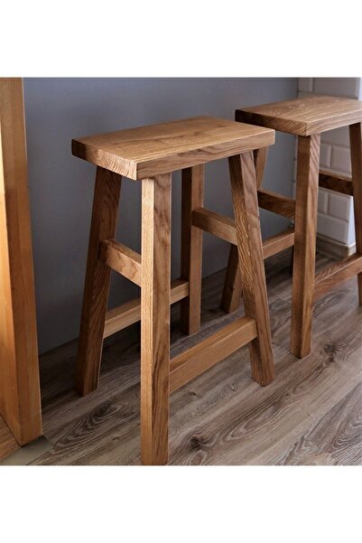 Genel Markalar Masif Ahşap Bar Sandalyesi Masif Tabure