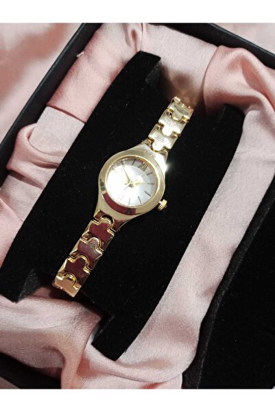 Brality Retro Vintage Model Women's Wristwatch - Gold Color Chain Strap - Min...