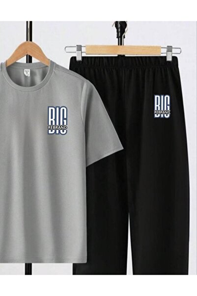 REBRAND Men's Team Oversize T-Shirt with Long Pants 3-Thread Thick