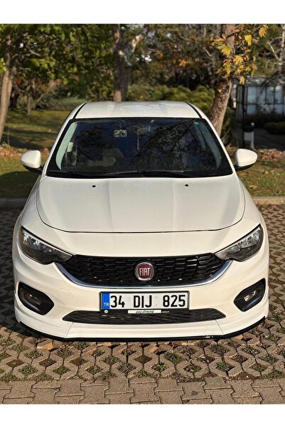 TUNİNG Fiat Egea Ön Tampon Eki 2015-2020 Sedan Uyumlu Plastik (Boyasız)