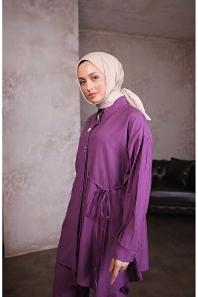 Nuvira Çilek Kumaş Pantolon Takım