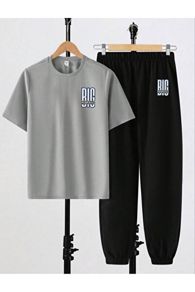 REBRAND Men's Team Oversize T-Shirt with Long Pants 3-Thread Thick