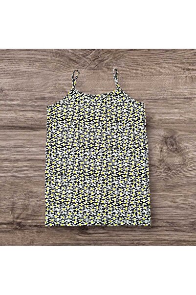 ESTA STORE Colorful Floral Patterned Tank Top with String Straps
