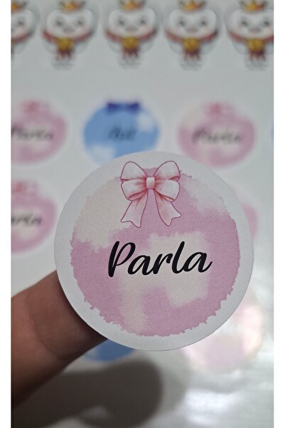 atolyetashane Kişiye Özel Kesilmiş Hazır Bebek Çikolata Etiketleri,Kız ve Erk...