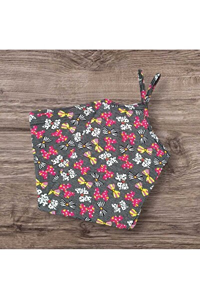 ESTA STORE Red and Gray Ribbon-Patterned Tank Top with Straps