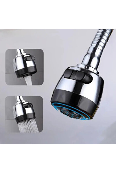 Alessandro DESIGN Glossy Chrome Kitchen Faucet LB003, Flexible Spout, Ceramic Cartridge, Complete Set with Connections