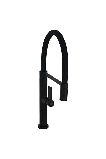 KORMAN TECHNIK Kitchen Faucet, Sanitary Brass, Black, CF2045
