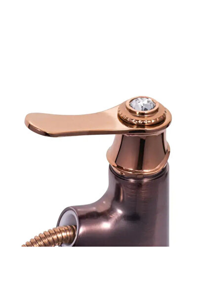 KORMAN TECHNIK Basin Mixer with Pull-out Shower, Sanitary Brass, Brown