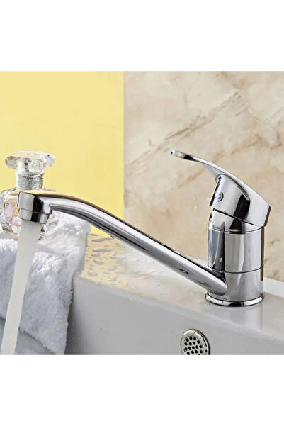 KORMAN Single-lever basin faucet, swivel spout 15 cm, ceramic cartridge, glossy chrome