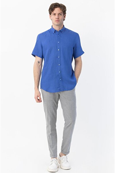 Giotelli Πουκάμισο Gio Sleeve Linen Shirt GM23SW21031
