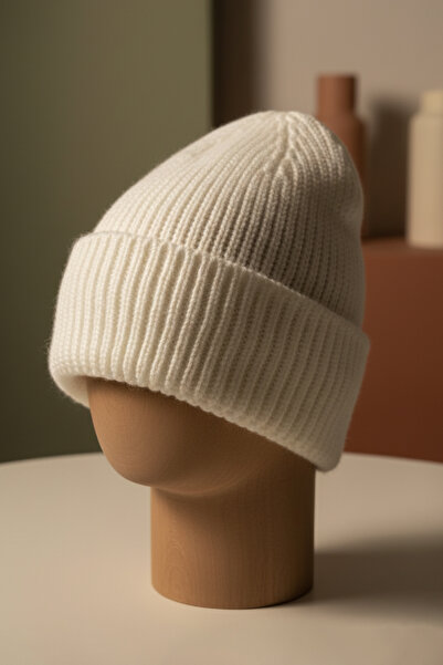 Külah Women's Wool Beret White