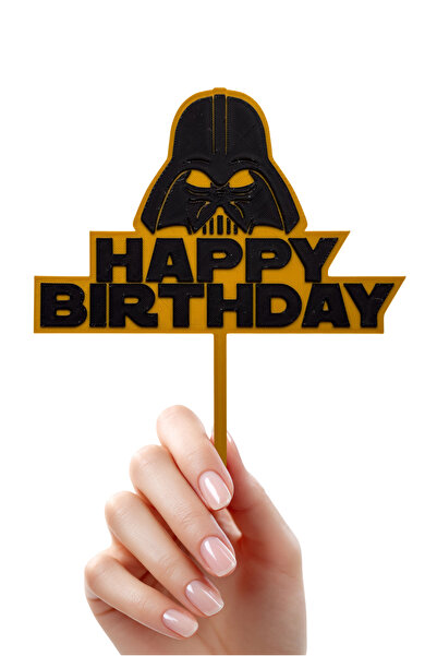 DECOROMA Στολίδι σε τούρτα με θέμα το Star Wars Happy Birthday (Στολίδι σε το...