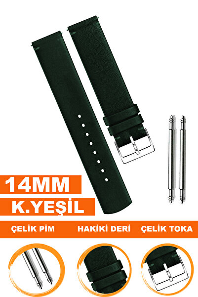 COBRA 14mm Genuine Leather Women's Watch Band - Strap L04Mk-14Mm, Matching Watches