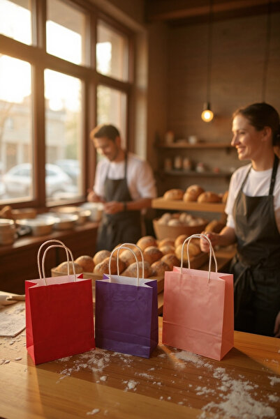 FREFLY STORE DEN KRAFT RENKLİ Çanta 25x30x12 ( 25 Adet )