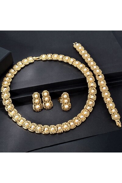 Classic Jewelry Gold Plated Necklace Set