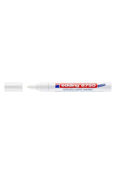 Edding E-8750 Model Full Cover White Industry Pen