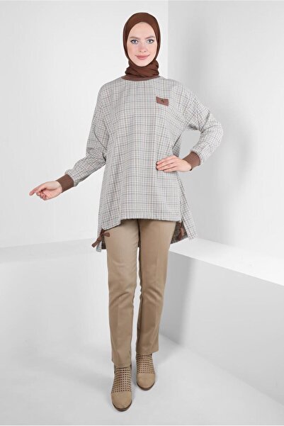 Alvina 44297 Модель Ekose Desenli Туніка