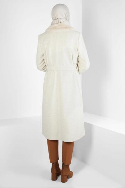 Alvina FUR DETAIL BIRDED COAT 90465