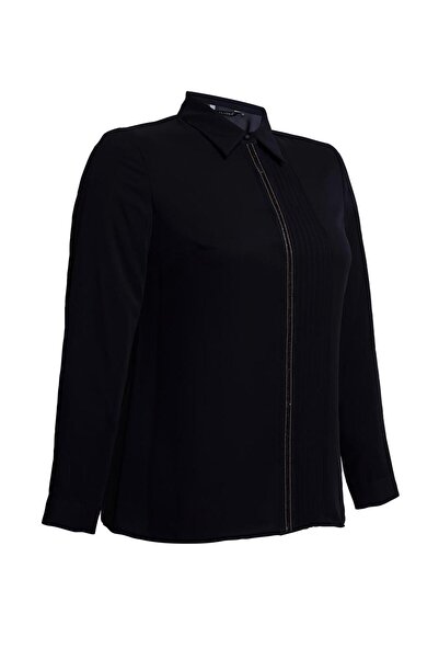 Alvina 44614 Model Shirt - Stripe Detailed