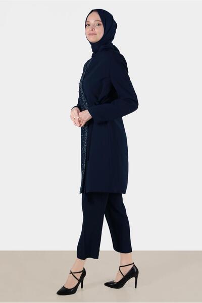 Alvina Штани з камінцями та бісером, що застібаються збоку. Комплект 30263