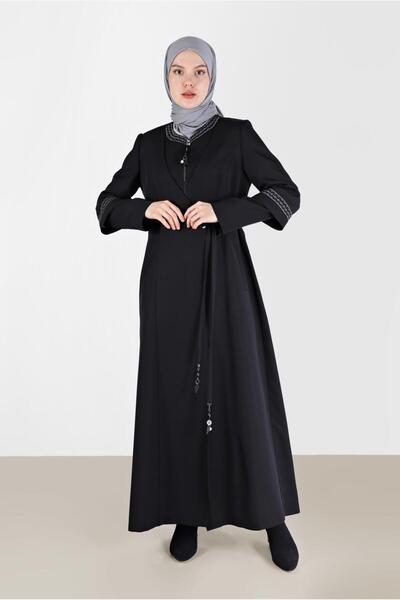 Alvina ANVELOP KAPAMA DETAYLI NAKIŞLI PARDESÜ 10488