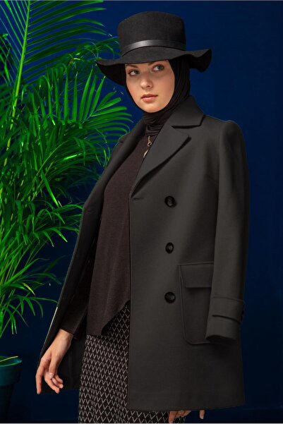 Alvina Класичний пальто з кишенями на ґудзиках 90308