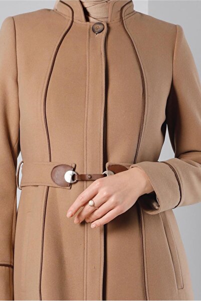 Alvina Judge Collar Buttoned Coat 90249