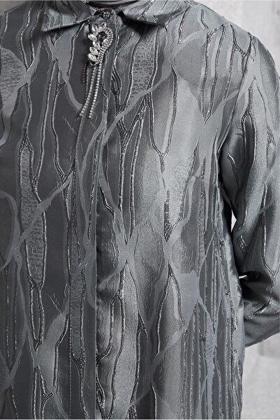 Alvina BROŞLU JAKARLI TUNİK 44737