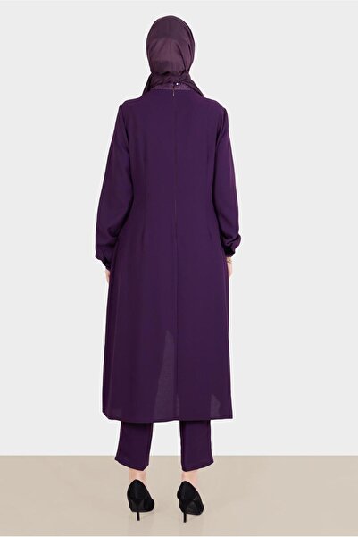 Alvina BAĞLAMA DETAYLI GÜPÜRLÜ İKİLİ PANT. TAKIM 30283