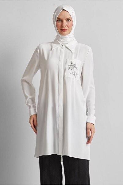 Alvina تونيك مطبوع بالخرز 44794