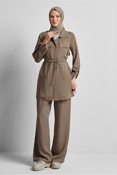Alvina Lace up Pants Suit 45642