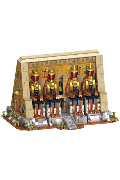 Choice Parper Instruction 2666PCS No Box MOC 2666PC Ancient Egyptian Temple Building Blocks Architectural D