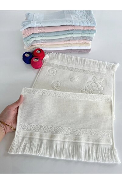 SARRA HOME Mysoft - Krem - 30*50 Etamin Havlu Ve Kanaviçe İşlemelik