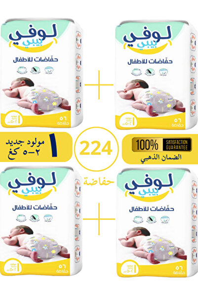 Loovy Baby حفاضات أطفال لوفي بيبي مقاس 1 حديثي الولادة (2–5 كجم) كرتون اقتصاد...
