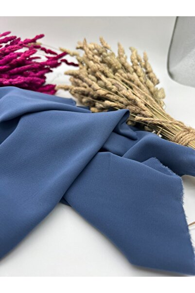 Kumaş Sevdası Çarşaflık Feracelik Medine Ipeği Indigo